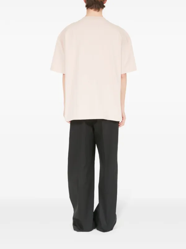 Maison Margiela logo-embroidered Cotton T-shirt | Pink