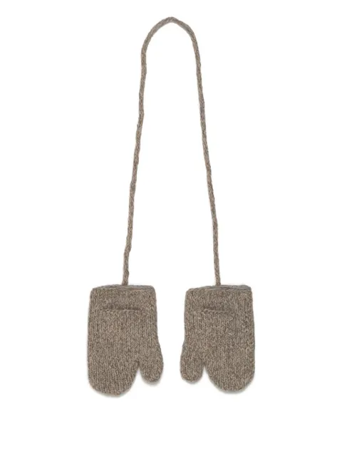 Maison Margiela shetland-wool connecting-string mittens
