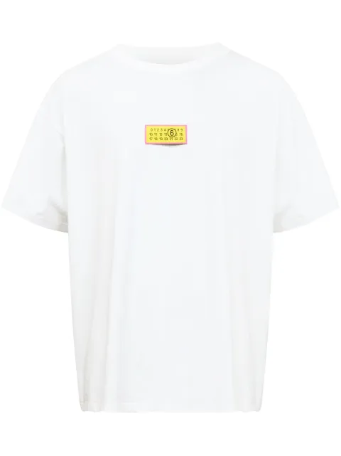 MM6 Maison Margiela تيشيرت قطن بشارة أرقام