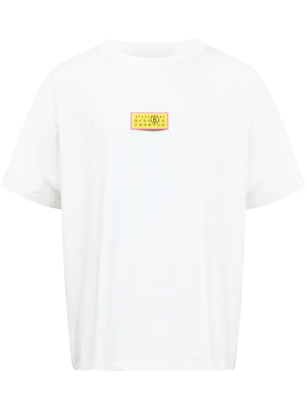 MM6 Maison Margiela モチーフパッチ Tシャツ | ホワイト MM6 Maison Margiela モチーフパッチ Tシャツ | ホワイト
