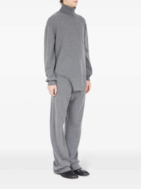 Maison Margiela タートルネック ニットトップ | グレー Maison Margiela タートルネック ニットトップ | グレー