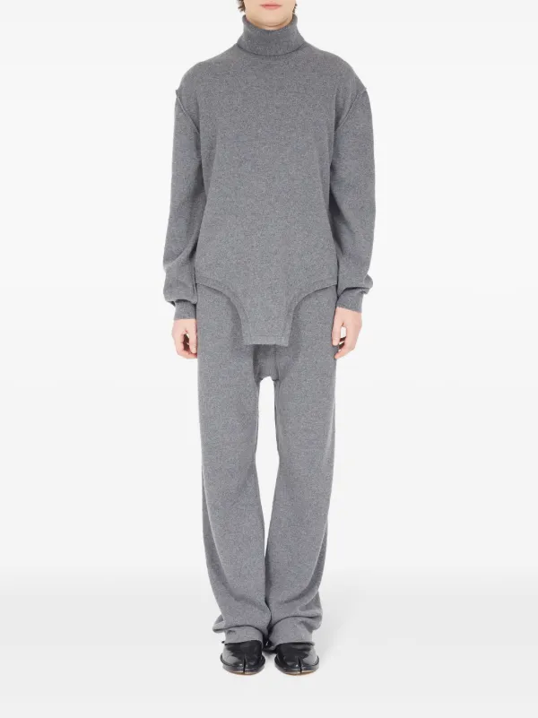 Maison Margiela タートルネック ニットトップ | グレー