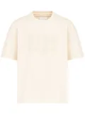 Maison Margiela numbers-embroidered cotton T-shirt - Neutrals