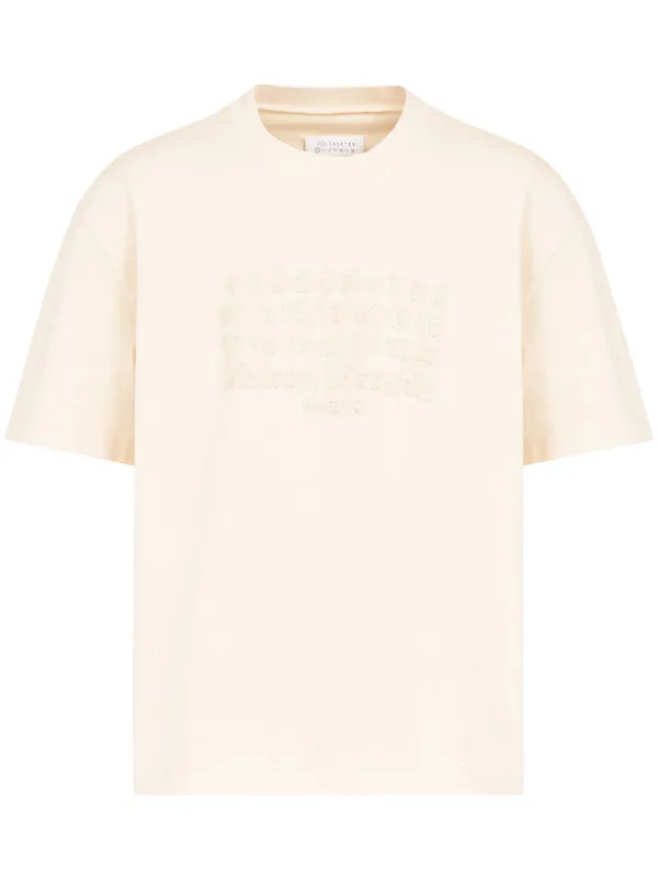 Maison Margiela numbers-embroidered Cotton T-shirt