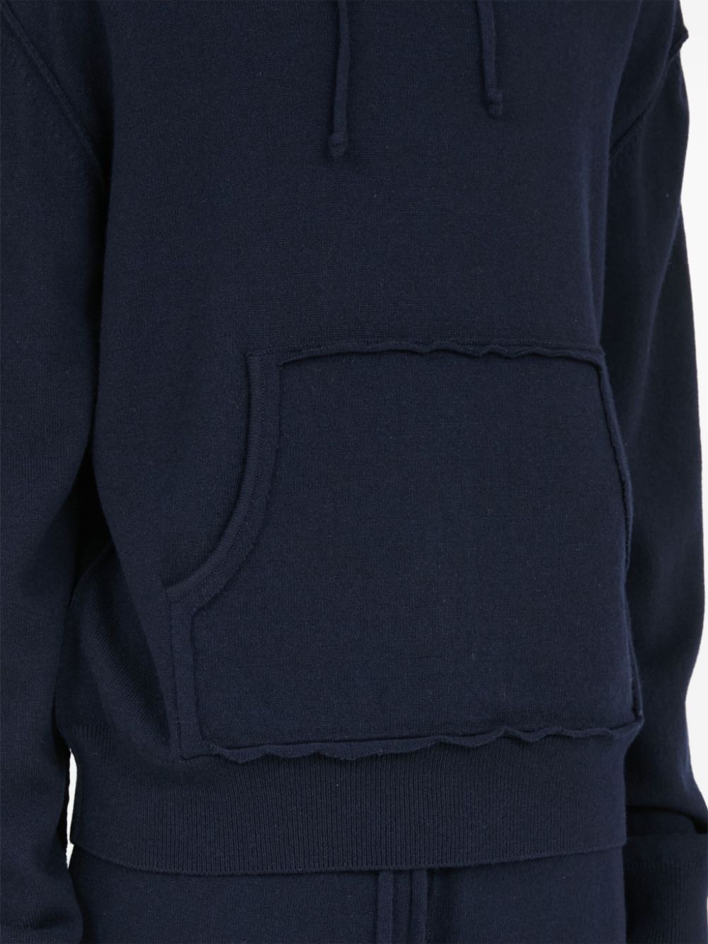 Maison Margiela pouch-pocket kntited hoodie Men