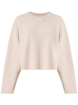Saint Laurent クロップド スウェットシャツ | ニュートラル | FARFETCH JP