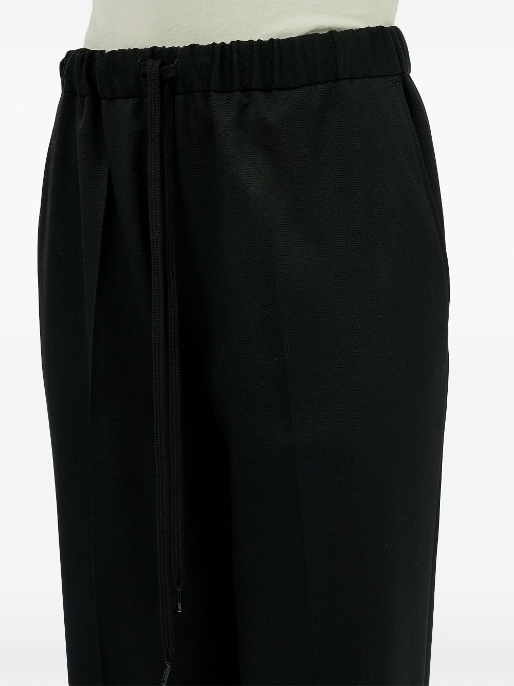 MM6 Maison Margiela drawstring tailoring wool trousers Women