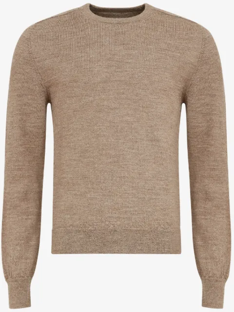 Maison Margiela elbow-patch fine-knit cardigan