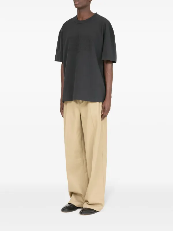 Maison Margiela logo-embroidered Cotton T-shirt | Grey