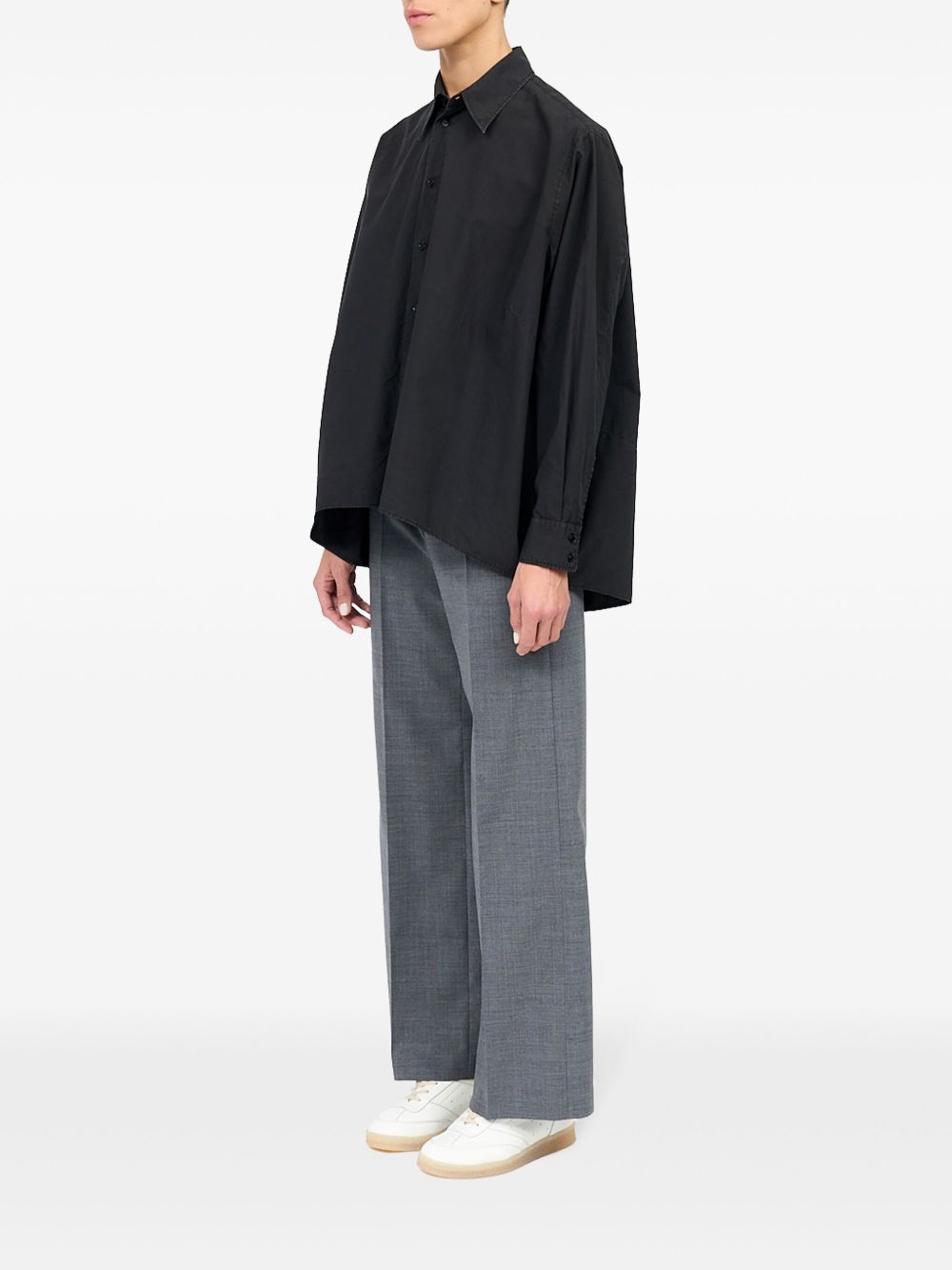 MM6 Maison Margiela point-collar cotton shirt Women