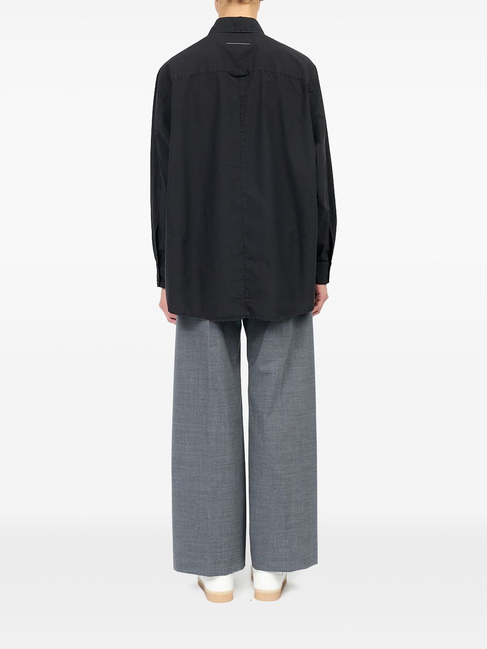 MM6 Maison Margiela point-collar cotton shirt Women