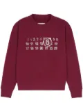 MM6 Maison Margiela numbers motif-print sweatshirt - Red