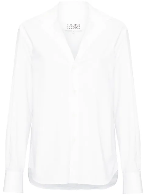 MM6 Maison Margiela V-neck cotton shirt