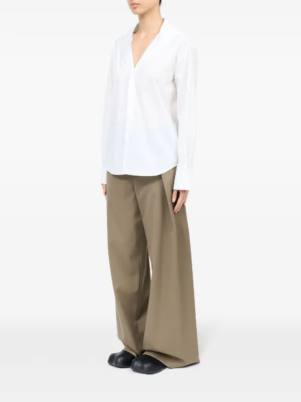 Tシャツ・カットソー MM6 Maison Margiela FW24 V-neck shirt (S52DT0035S47294 100) MM6 Maison Margiela V-neck Shirt | italist