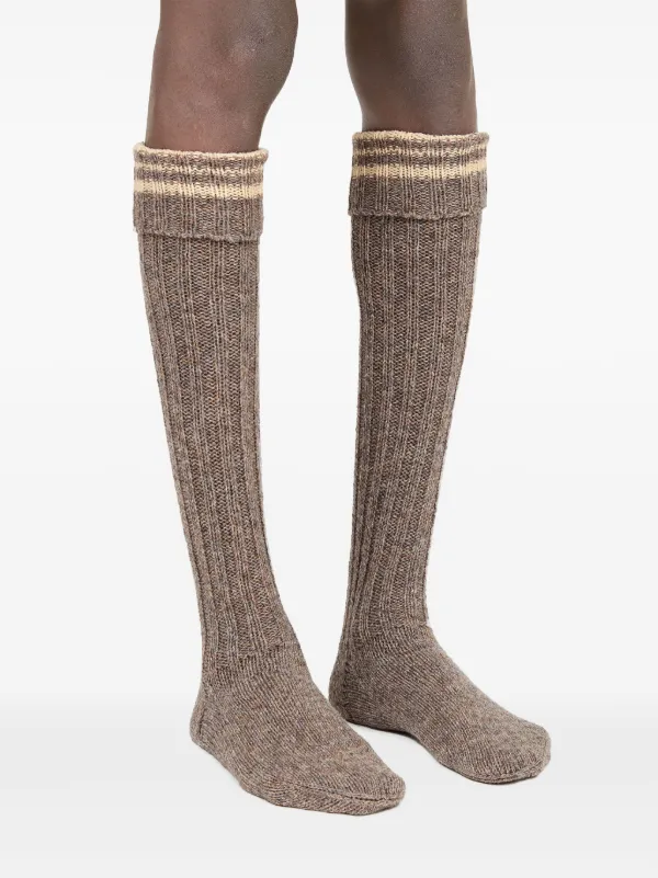 直営店◆Maison Marghiera◆シェットランドウールソックス Maison Margiela Shetland 靴下 | グレー | FARFETCH JP