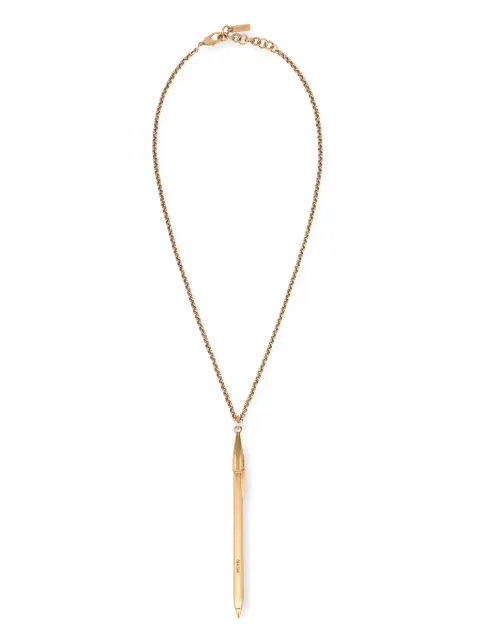 Moschino pen-pendant chain necklace
