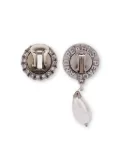 Moschino Peace and Pearls drop earrings - Silver