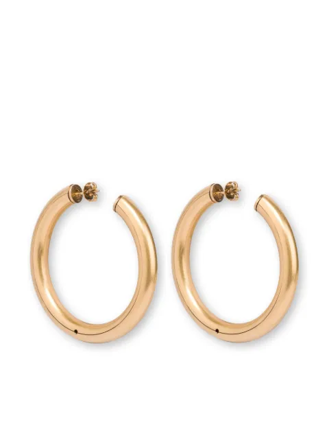 Moschino polished hoop earrings