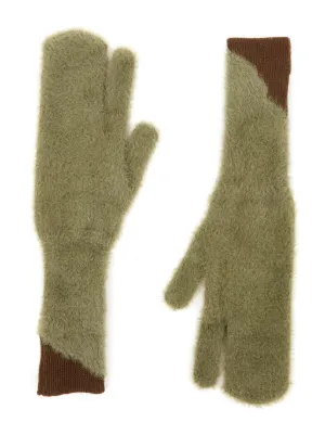 手袋 MM6 Maison Margiela 'Numeric signature MM6' gloves MM6 Maison Margiela Numeric Signature MM6 Gloves - Gray