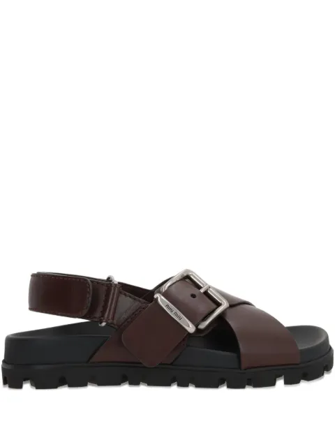 Miu Miu leather sandals 