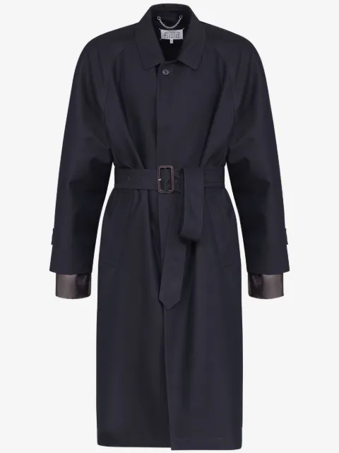 MM6 Maison Margiela Iridescent belted trench coat