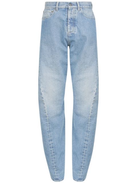 Maison Margiela utsvängda jeans med sömdetalj