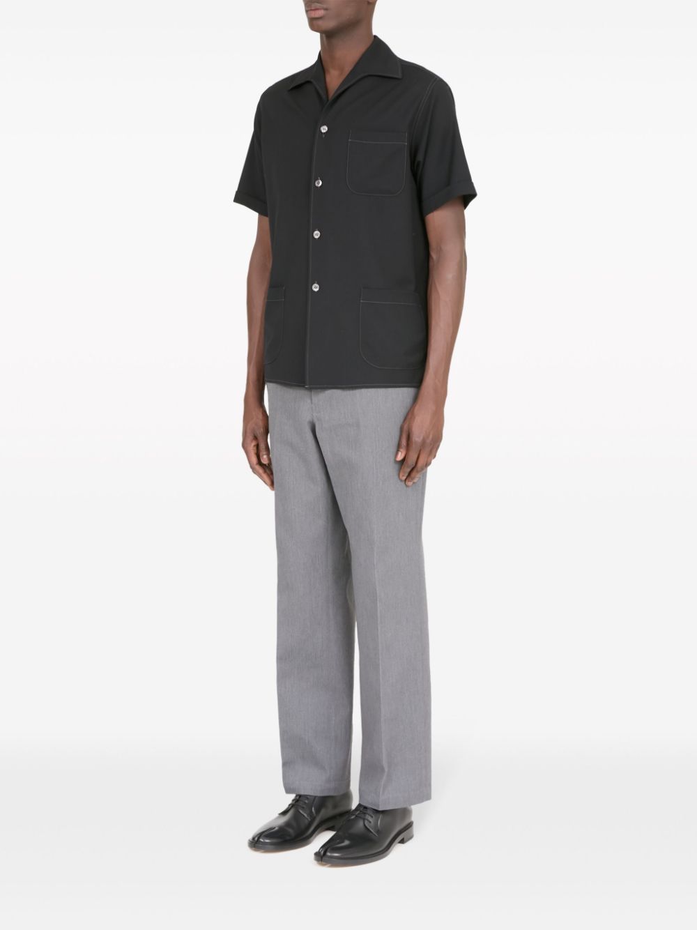 Maison Margiela short-sleeve wool shirt Men