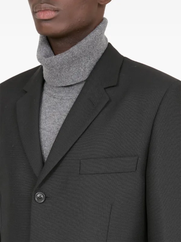 ジャケット Maison Margiela Single-breasted wool-silk blazer 18978488_41381208_600.jpg
