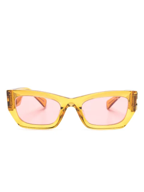 Miu Miu Eyewear lunettes de soleil à logo embossé
