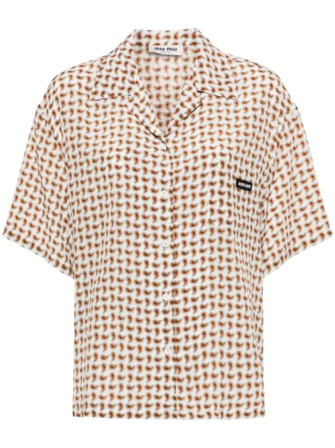 Miu Miu paisley-print silk shirt