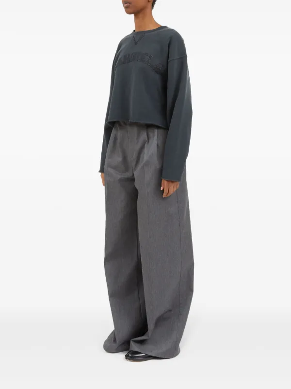 Maison Margiela ロゴ スウェットシャツ | グレー | FARFETCH JP