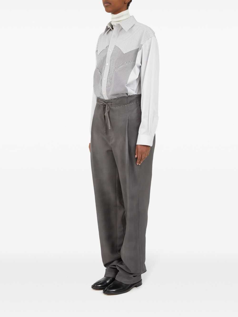 Maison Margiela drawstring straight-leg trousers Women