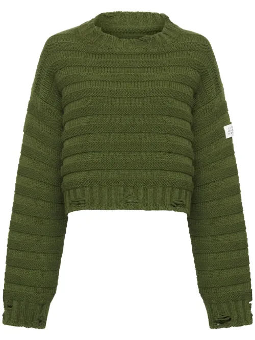 Pull à logo appliqué - MM6 Maison Margiela - Modalova