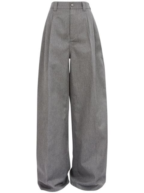 Maison Margiela pleat-detailed twill trousers
