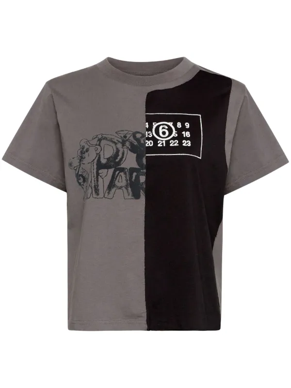 MM6 Maison Margiela パネル Tシャツ | グレー | FARFETCH JP