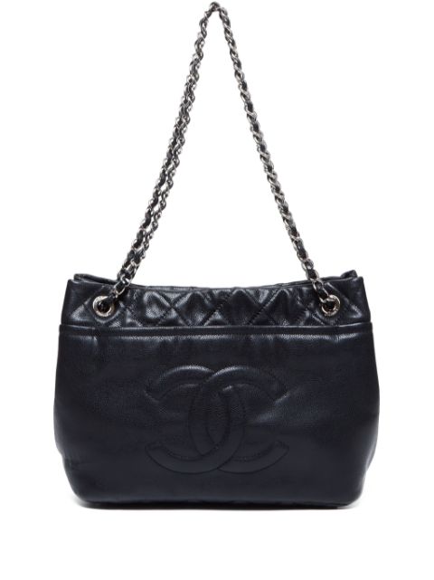 CHANEL 2009-2010 CC stitch tote bag Women