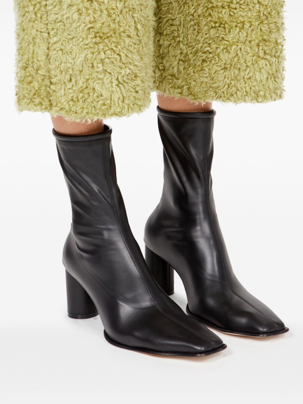 MM6 Maison Margiela Trunk leather boots Women