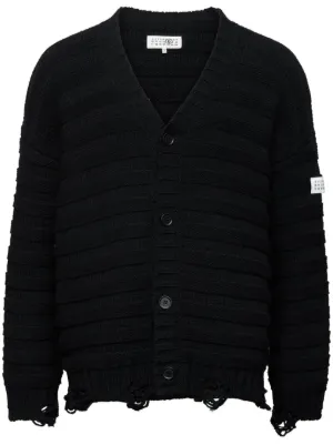 Comme Des Garçons Homme Plus Vネック カーディガン | ブラック