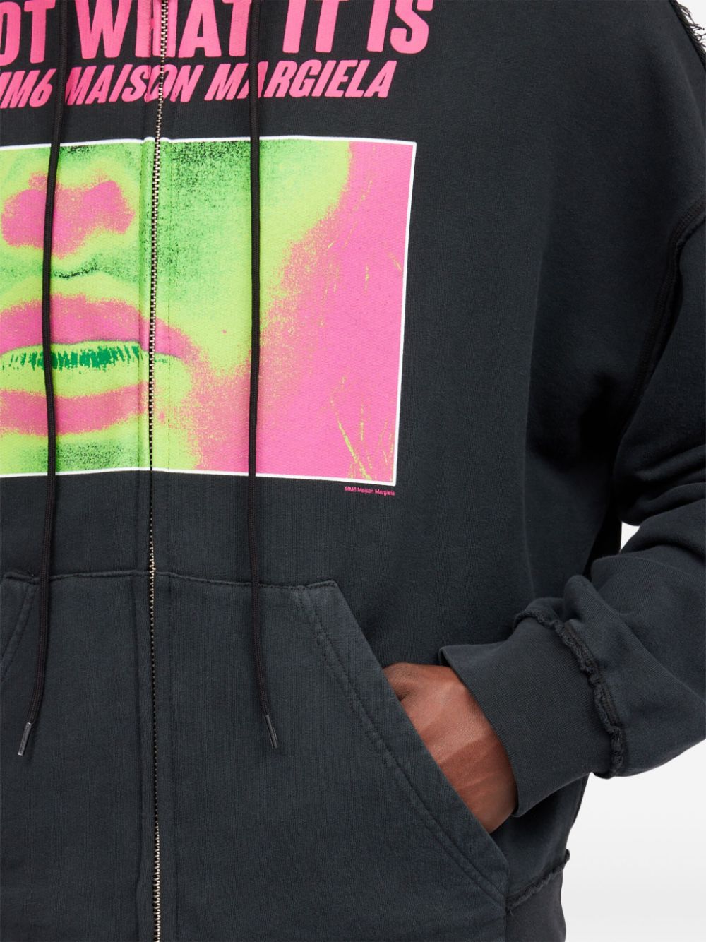 MM6 Maison Margiela graphic-print cotton hoodie Men