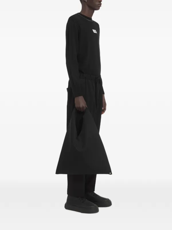 MM6 Maison Margiela ドローストリング クロップドパンツ | ブラック