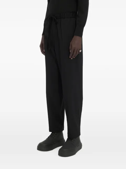 MM6 Maison Margiela pantalones capri con cordones en la pretina