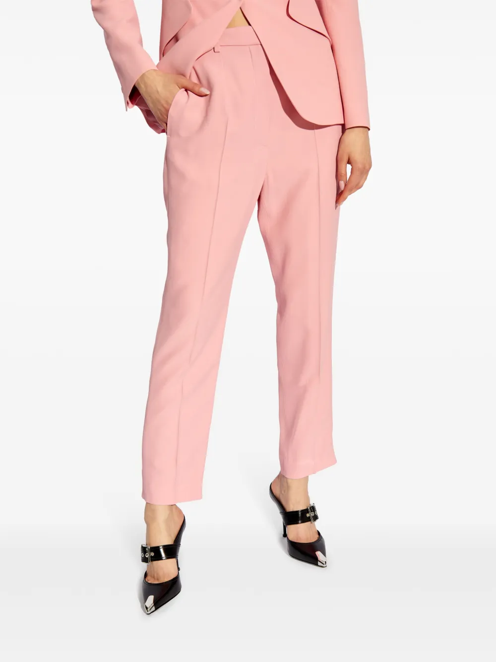 Alexander McQueen Straight broek Roze