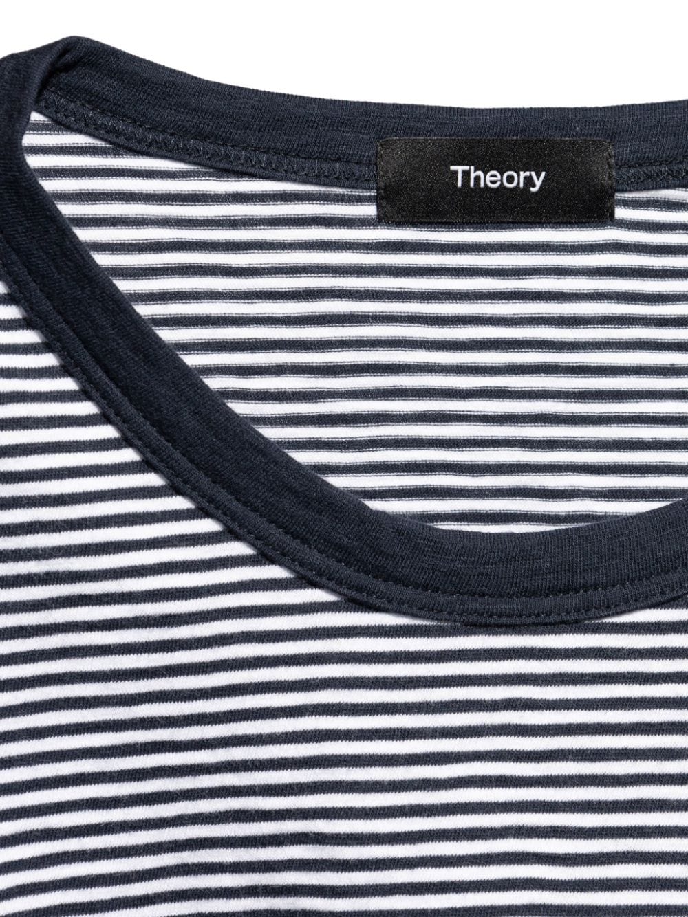 Shop Theory Striped Cotton T-shirt In White