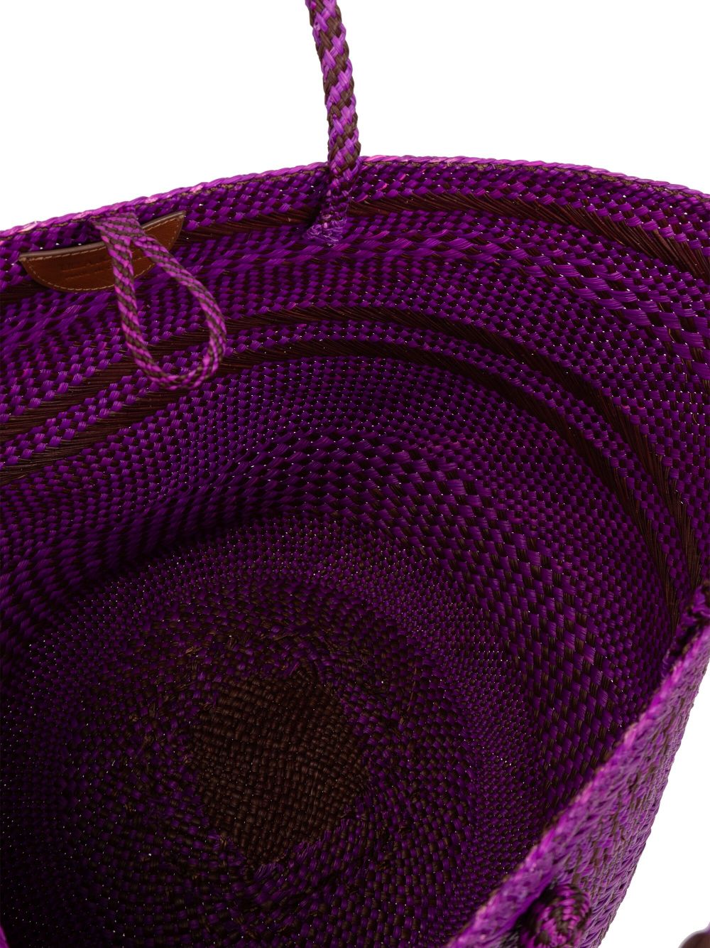 Shop Ulla Johnson Large Marta Interwoven Tote Bag In Purple