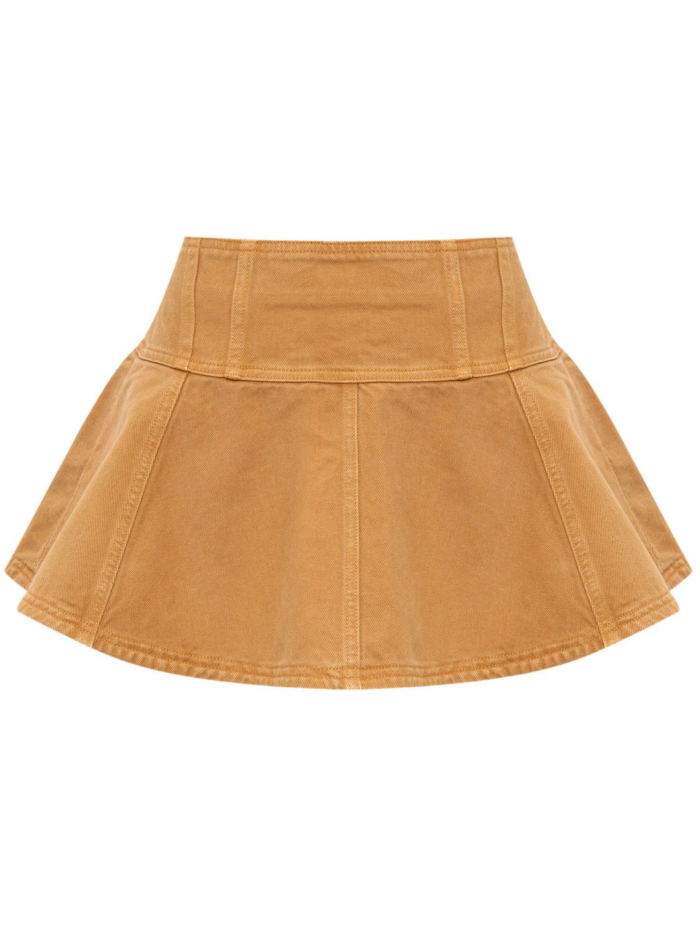 Ulla Johnson The Vera Denim Miniskirt In Brown