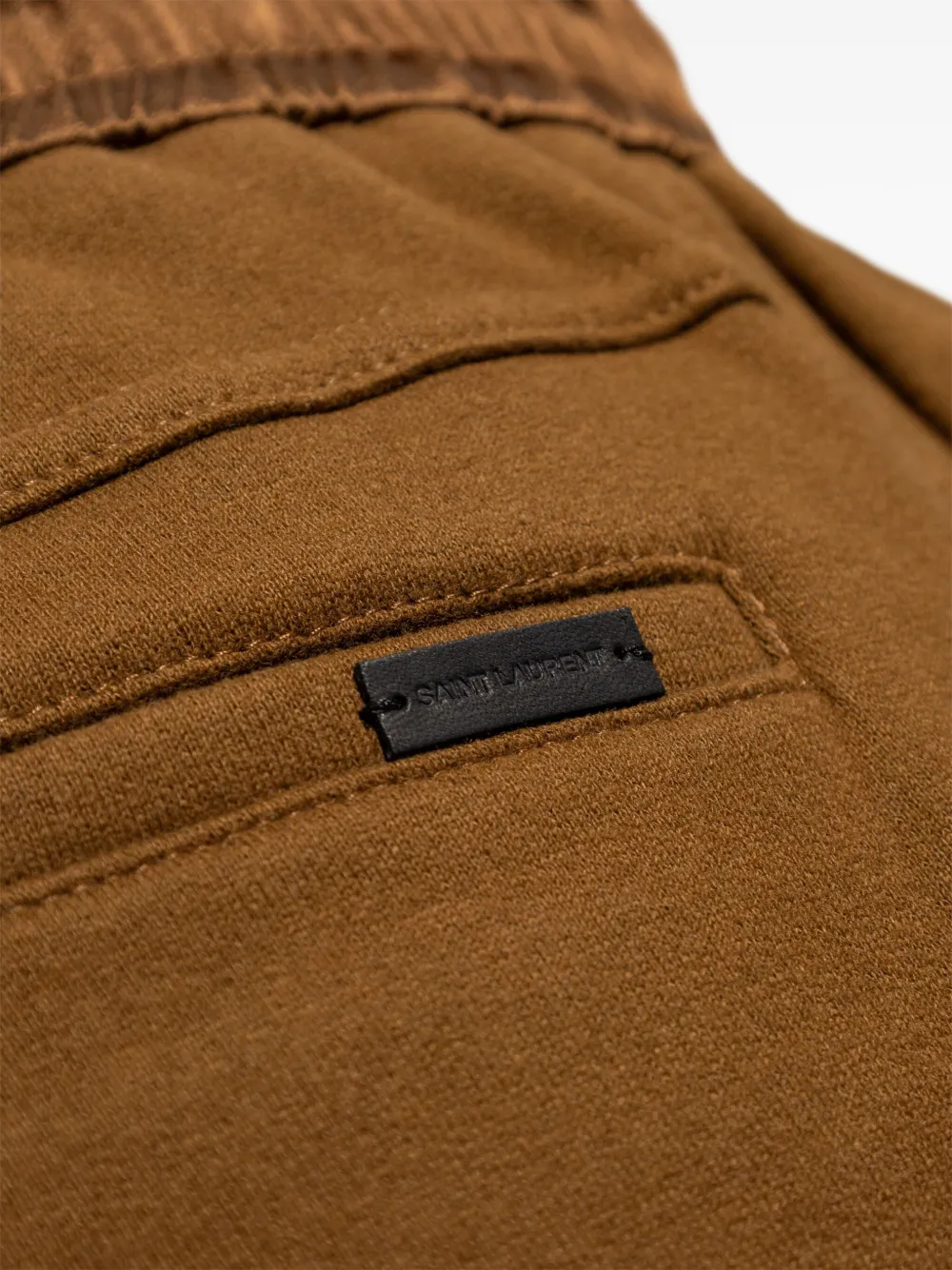 Saint Laurent Katoenen trainingsbroek Bruin