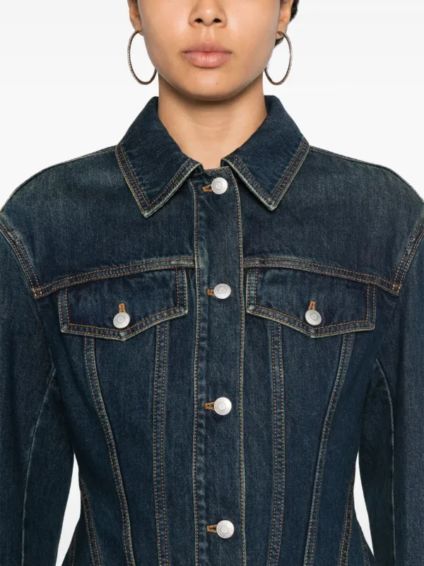 レビュー高評価の商品 Alexander JP FARFETCH | ブルー | デニムジャケット McQueen ジャケット・アウター