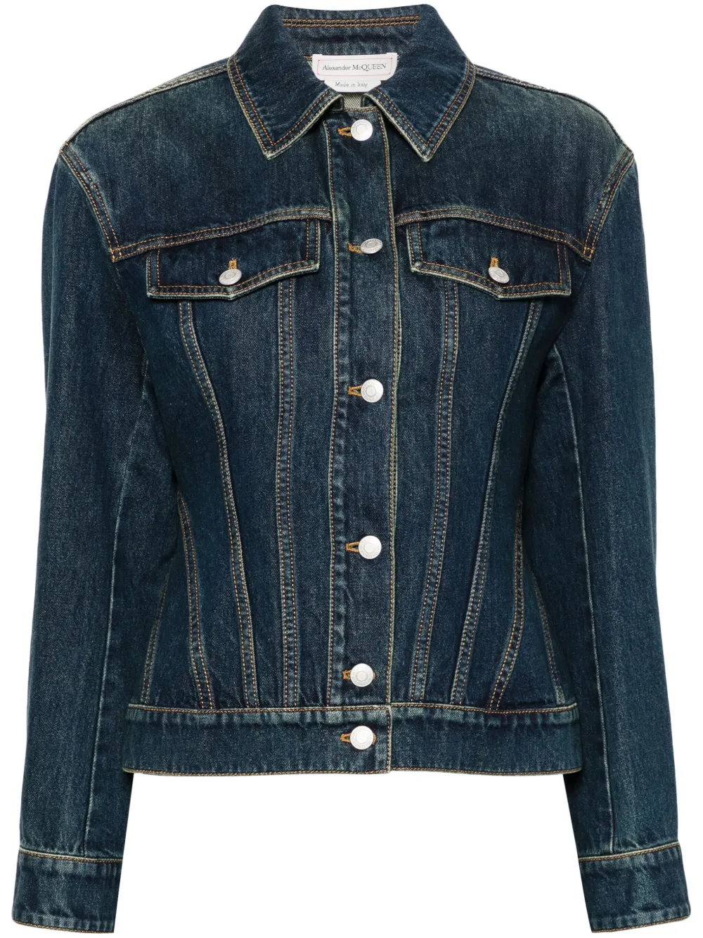 Alexander mcqueen denim jacket store