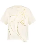 Ulla Johnson Aris ruffle-detail T-shirt - Neutrals