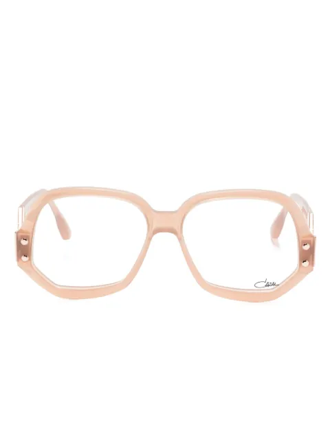 Cazal translucent geometric-frame glasses